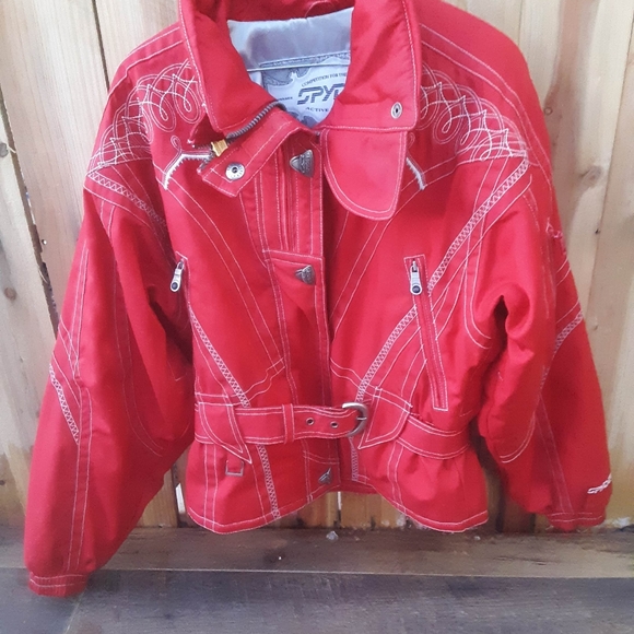 Red SPYDER boulder Colorado coat. Size L